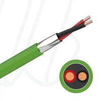 Кабель EIB-BUS / KNX J-Y(St)Yh 01X2X0,8 (0,5мм²) зелений