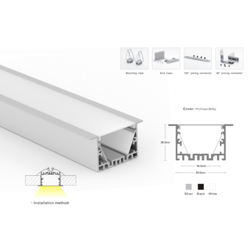 Рассеиватель матовый к профилю LP-SPL011