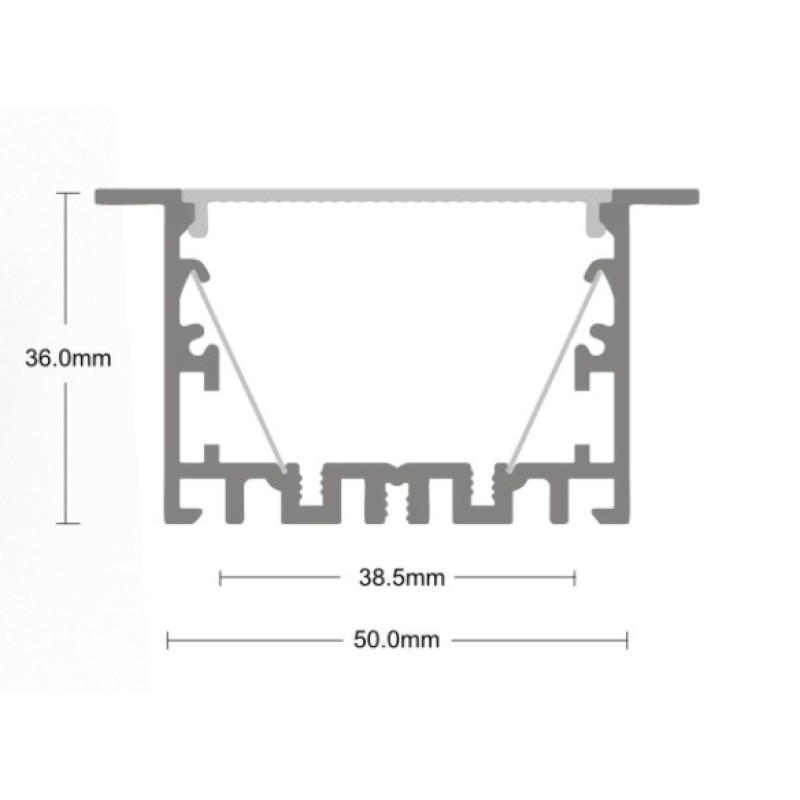 Рассеиватель матовый к профилю LP-SPL011