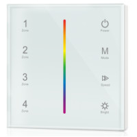 T3-1-White панель /1 зона, белый корпус/