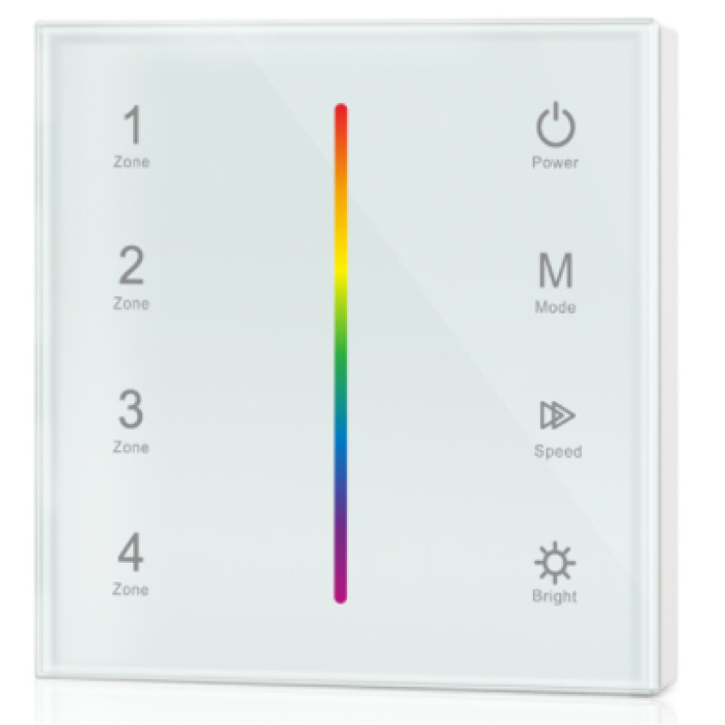 T3-1-White панель /1 зона, белый корпус/