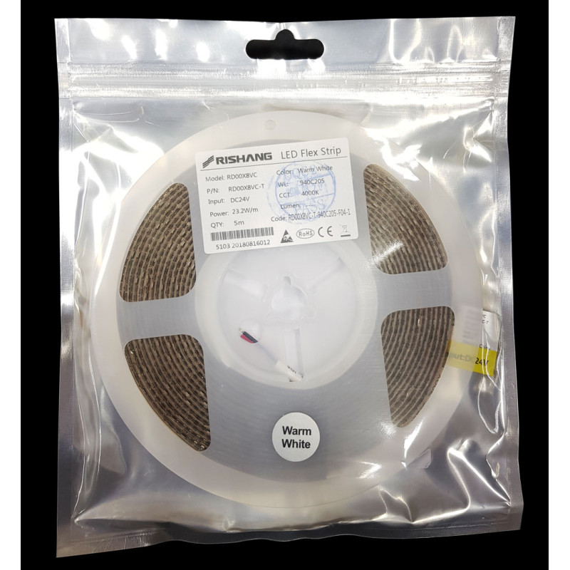 Светодиодная лента 2014-308-IP20-NW-10-24  RD00X8VC-T  4000K CRI90