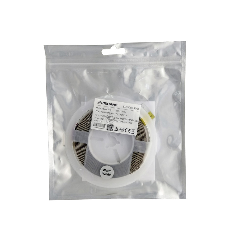 Светодиодная лента 2835-192-IP20-WW-10-24  RD00K2TC-A 2700K CRI80  3м. н/у