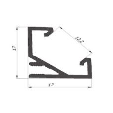 Профіль алюмінієвий кутовий ЛПУ17 LP led