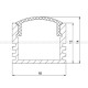Профиль алюминиевый ЛП12 LP led
