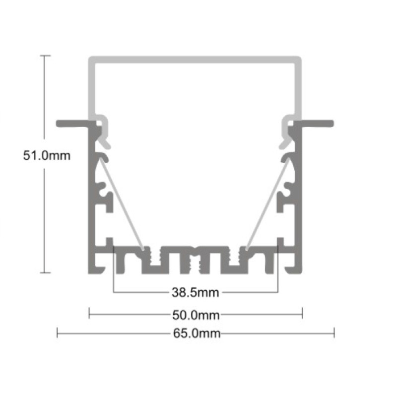 Розсіювач матовий до профілю SPL011U