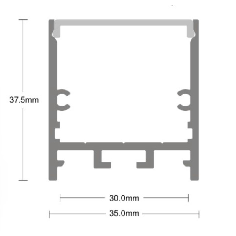Розсіювач матовий до профілю LP-SL098