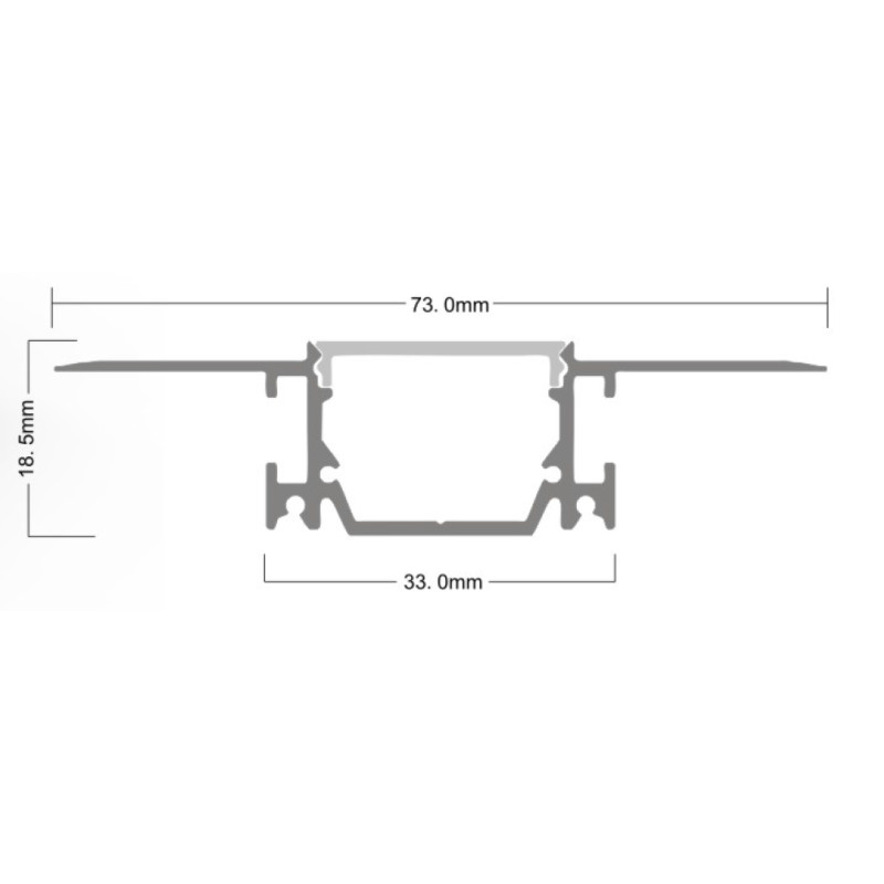 Розсіювач матовий до профілю LP-SPL082
