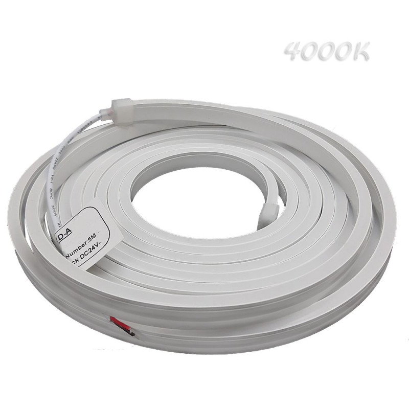 Светодиодный неон 2835-120-IP65-NW-6-24 W16C0TD-A 4000K