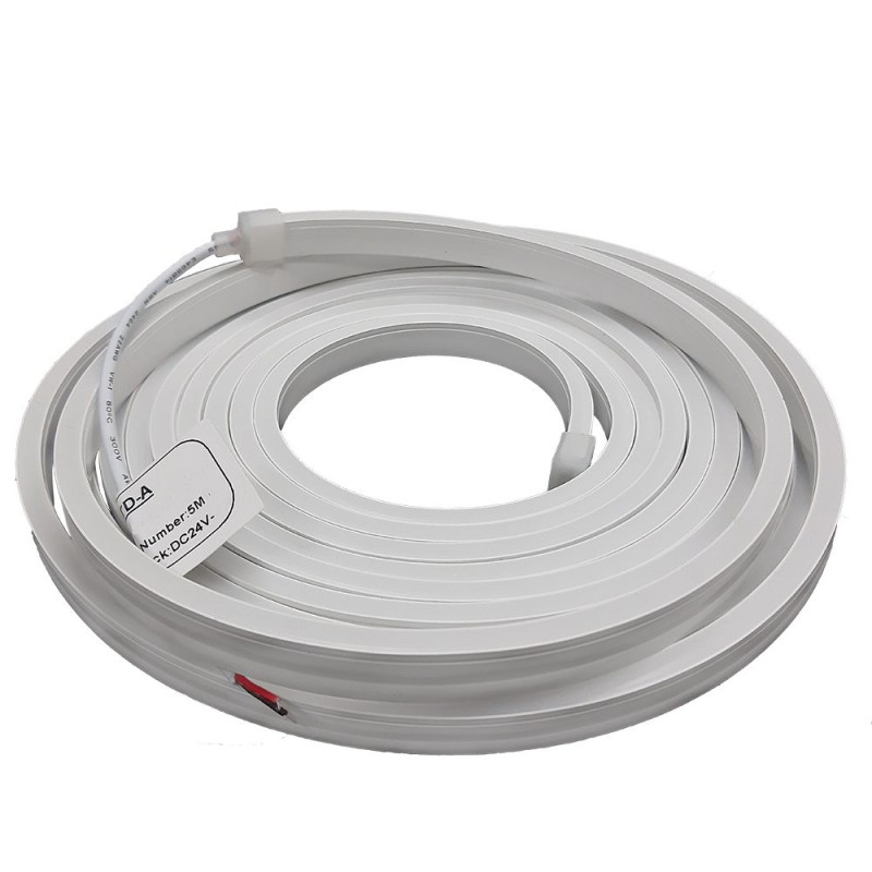 Светодиодный неон 2835-120-IP65-Pk-6-24 W16C0TD-A розовый