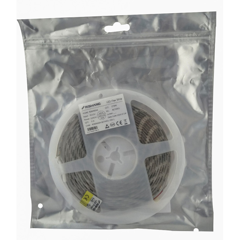 Светодиодная лента 5050-60-IP65-WW-10-12 RD6060AA 2700K