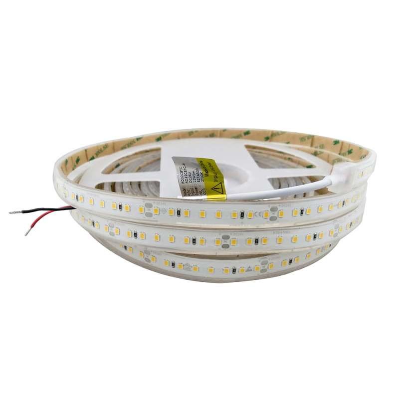 Світлодіодна стрічка 2835-128-IP67-WW-12-24 RD32C8TC-A 2700K CRI80