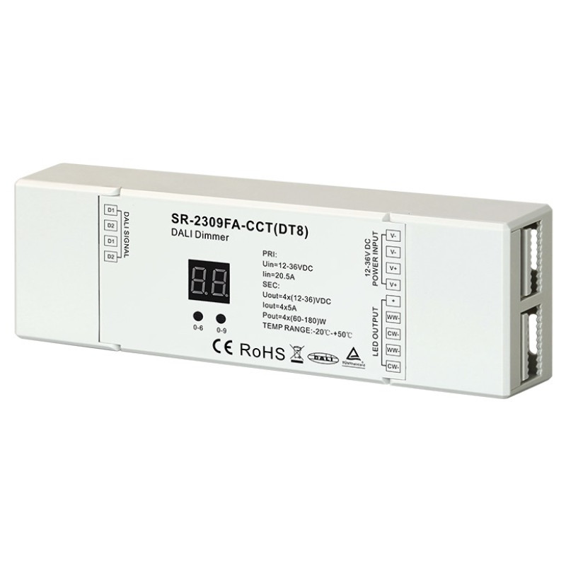 LED Диммер SR-2309FA-CCT (DALI DT8)