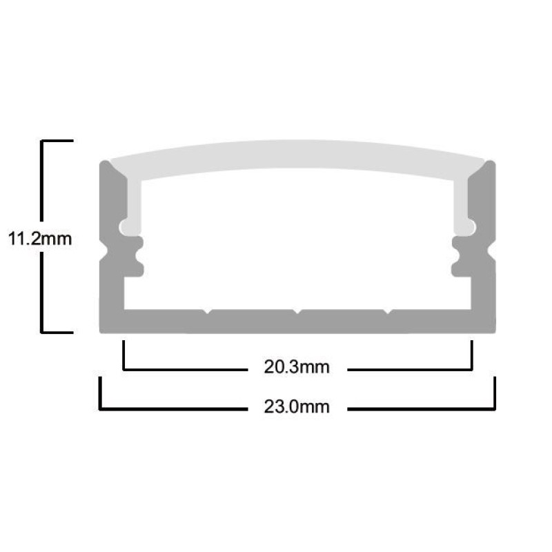 Рассеиватель матовый к профилю LP-SL095