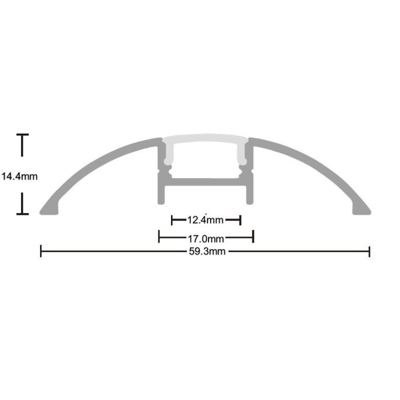 Рассеиватель матовый к профилю LP-SL192