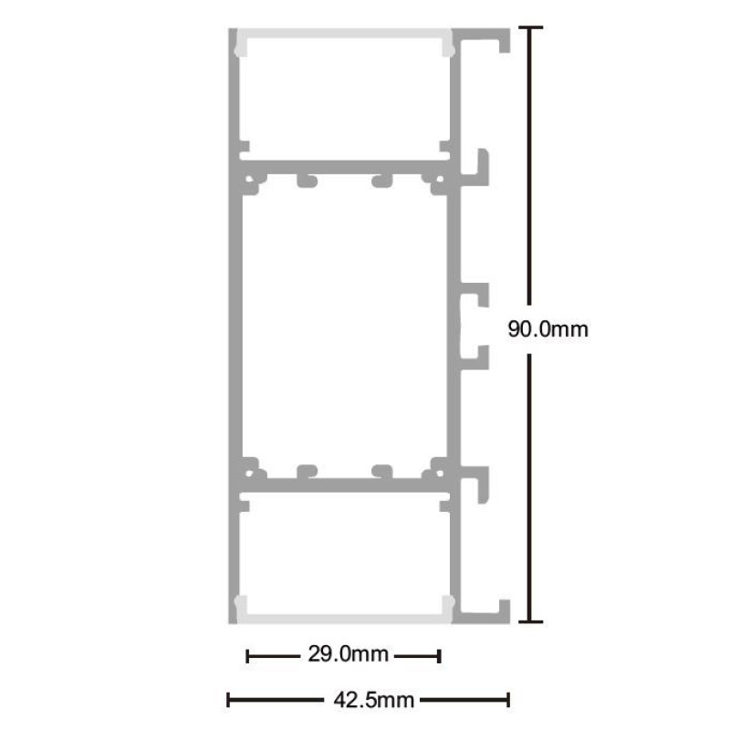 Розсіювач матовий до профілю LP-SPL068