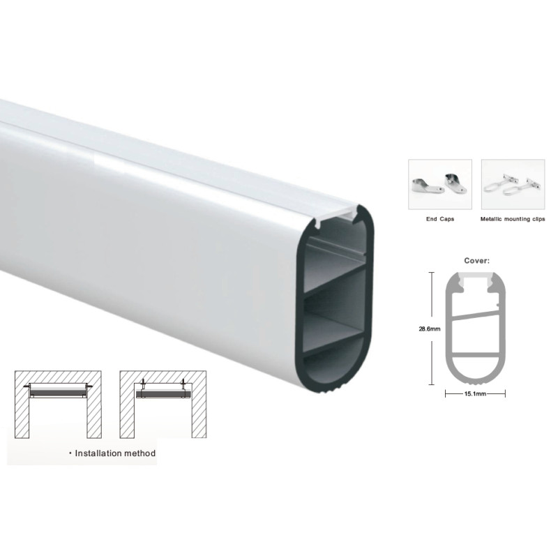 Рассеиватель матовый к профилю LP-SL312