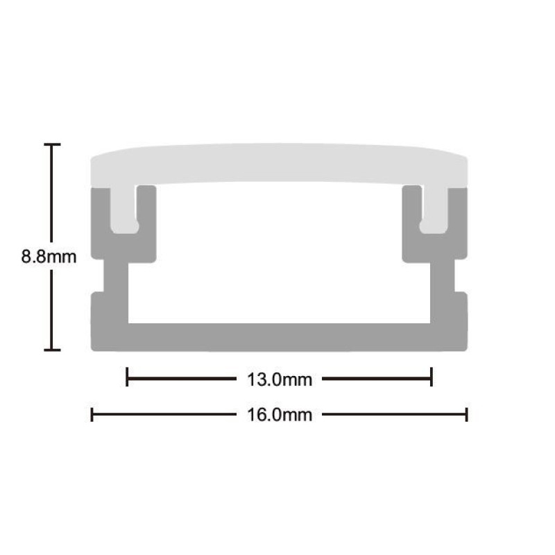 Рассеиватель матовый к профилю LP-SL191