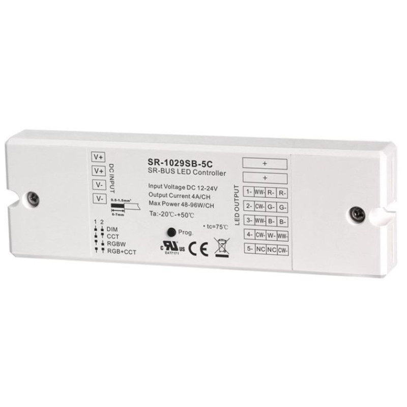 Контроллер-приемник SR-SB1029-5C (RF+BT SR-BUS)