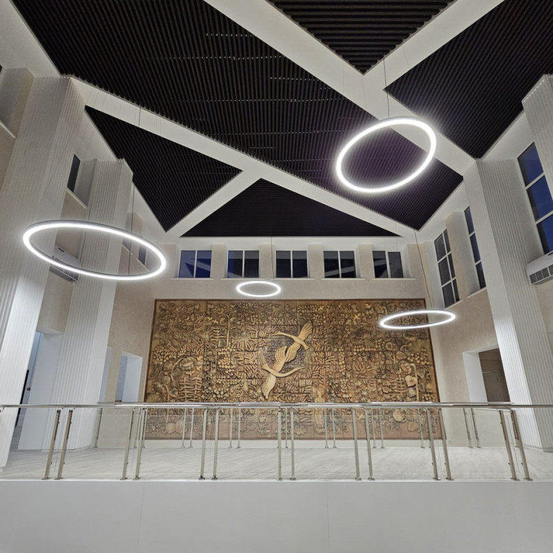 Підвісний кільцевий світлодіодний світильник RING-M-1200-S