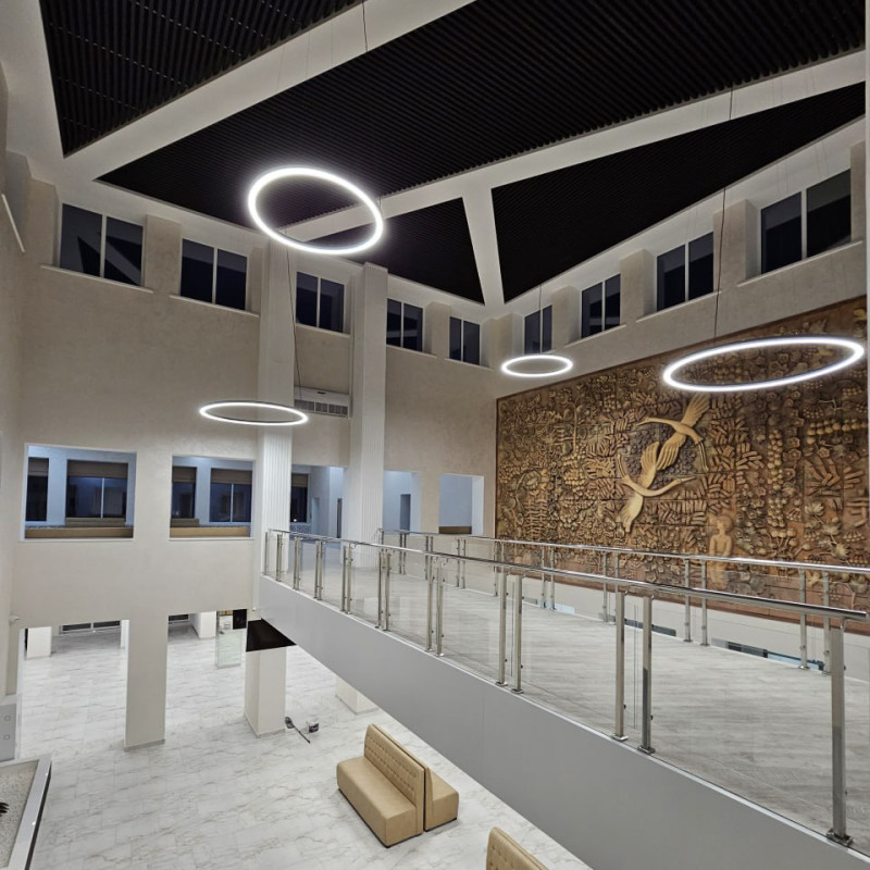 Підвісний кільцевий світлодіодний світильник RING-M-1200-S