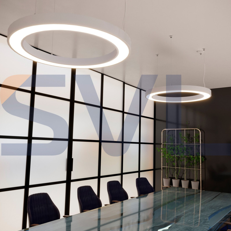 Підвісний кільцевий світлодіодний світильник RING-S-600-S