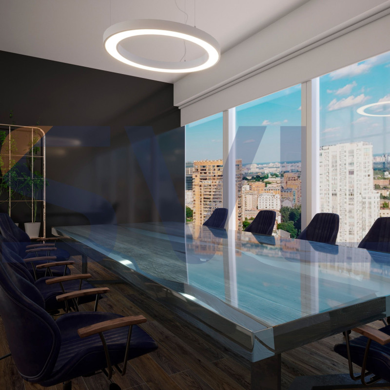 Підвісний кільцевий світлодіодний світильник RING-S-1500-S