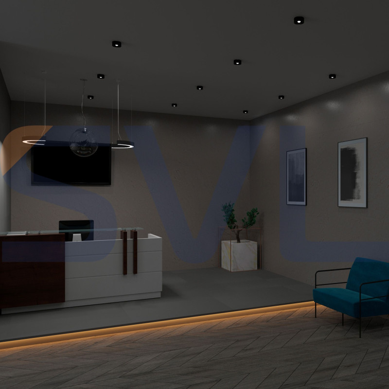 Світлодіодний світильник-напівкільце SEMI-RING-M-800-S