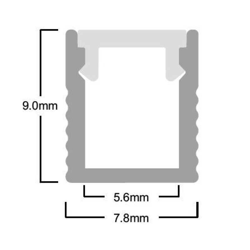 Розсіювач матовий до профілю LP-SL063