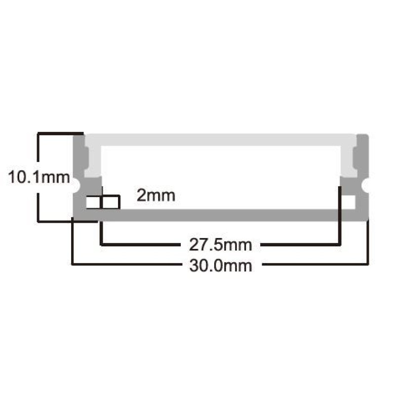 Розсіювач матовий до профілю LP-SL265
