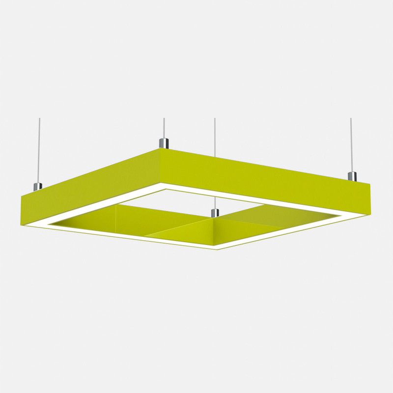 Підвісний прямокутний світильник QUAD-1490x1490-S