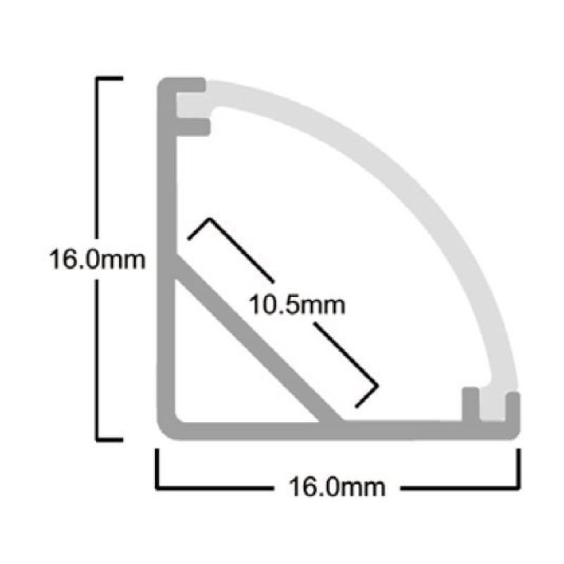 Профиль алюминиевый LP-SL054