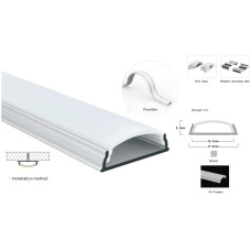 Профиль алюминиевый гибкий LP-SL085