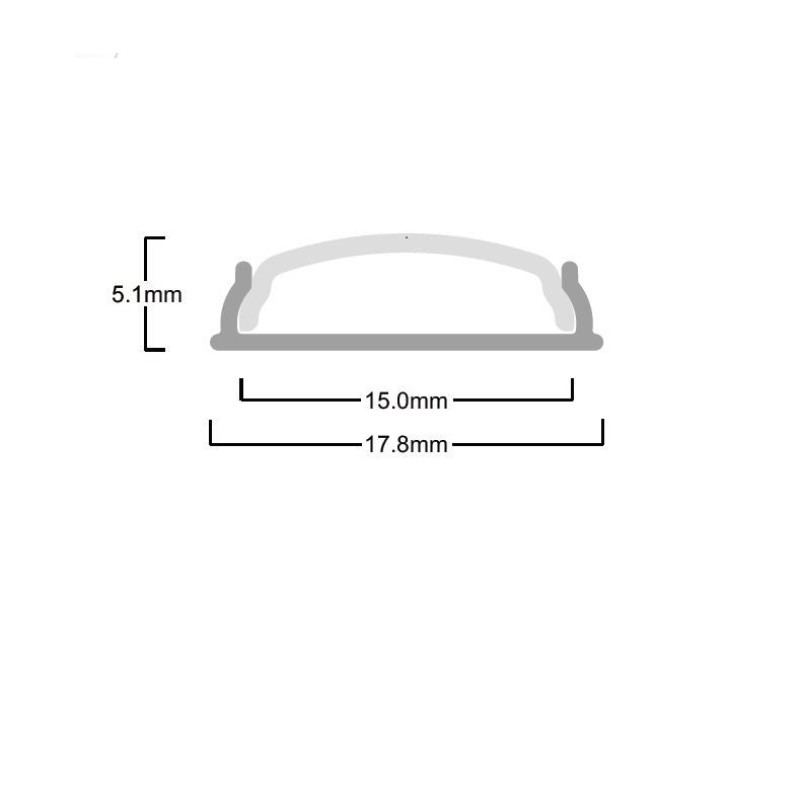 Профіль алюмінієвий гнучкий LP-SL085