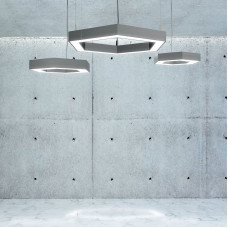 Підвісний світлодіодний шестикутний світильник HEXAGON-515-S