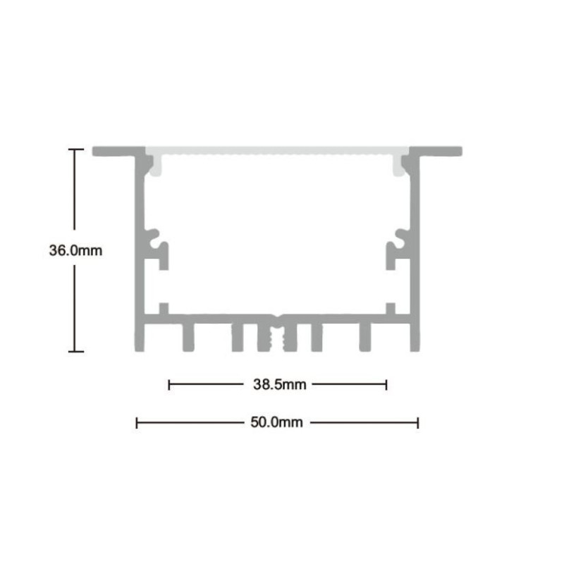 Профіль алюмінієвий SVL_SPL011 (в ламелях по 3м)