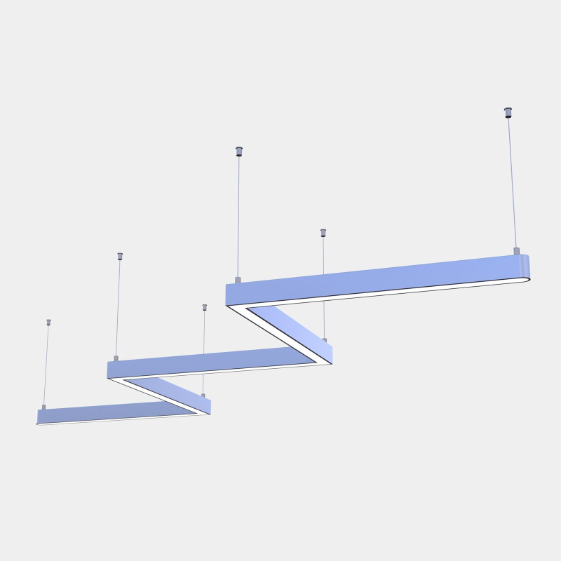 Підвісний світлодіодний світильник ZIGZAG-3x1040/120-S