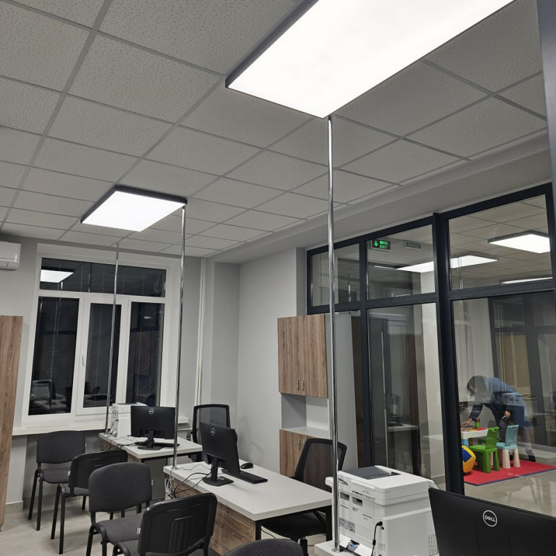 Прямокутний світлодіодний світильник ARMLINE-600x1200-S