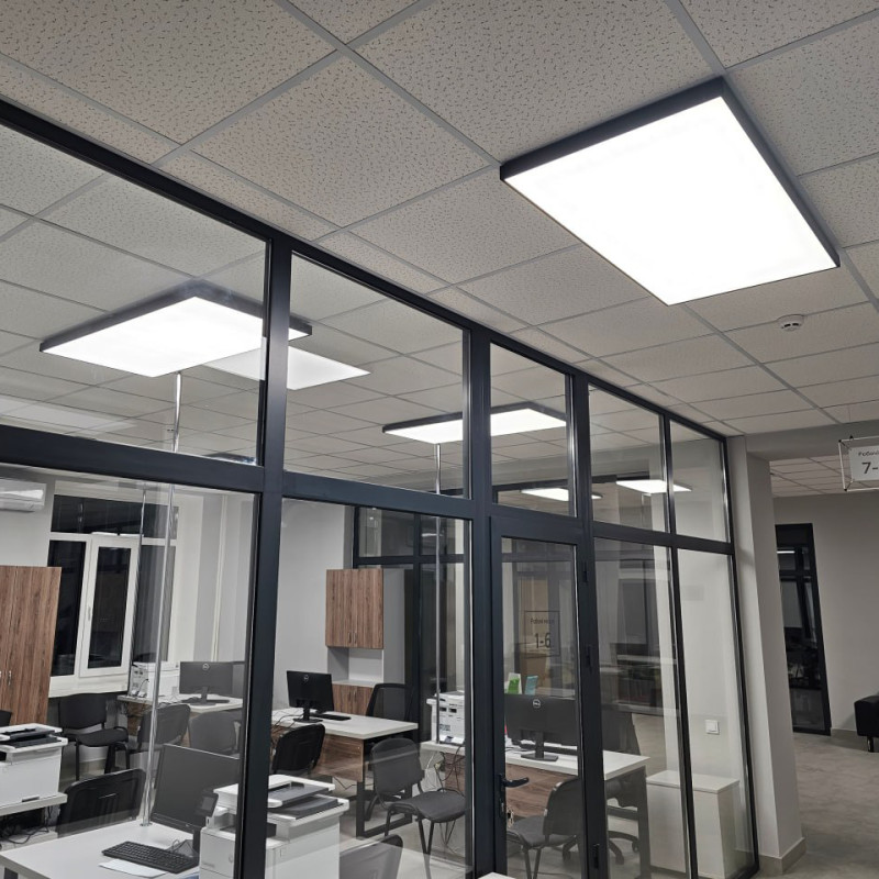 Прямокутний світлодіодний світильник ARMLINE-600x1200-S