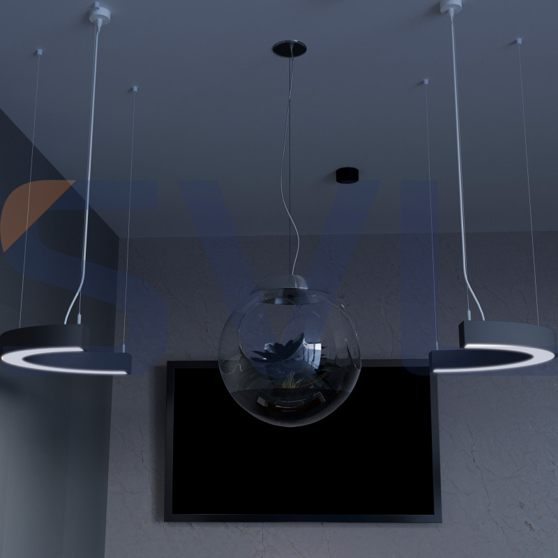 Світлодіодний світильник-напівкільце SEMI-RING-M-600-S