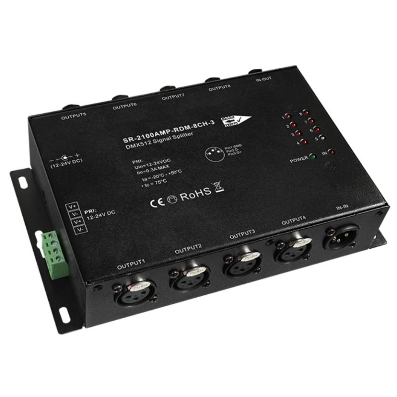 Сплітер SR-2100AMP-RDM-8CH-5/3 (DMX&RDM)