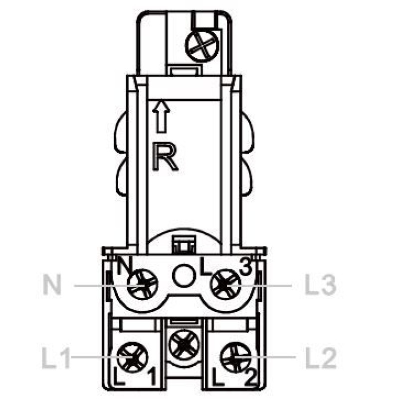 WSO-Q коннектор питания WH Right для шинопровода