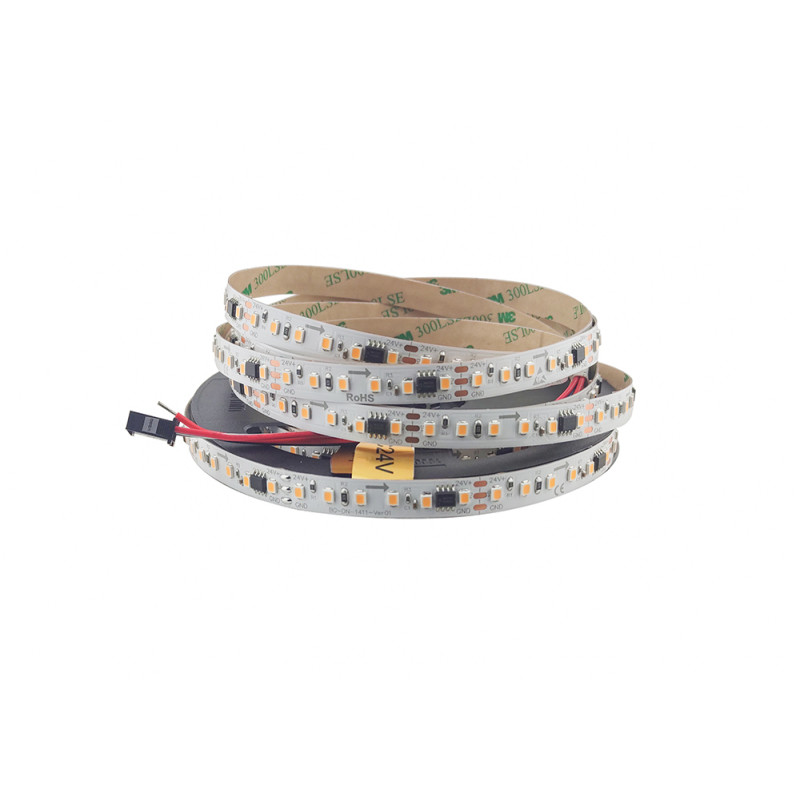 Світлодіодна стрічка 2835-120-IP20-WW/SMART-10-24 (chip SM16703)