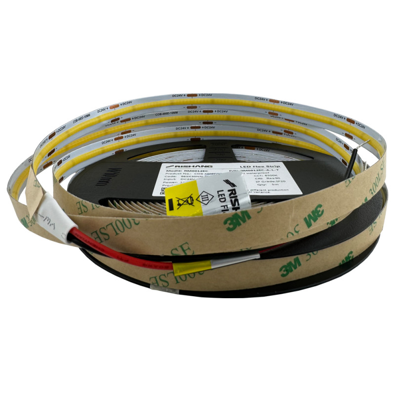Світлодіодна стрічка COB-480-IP20-NW-10-24 RM0012EC-A-L-T CRI90 6500K
