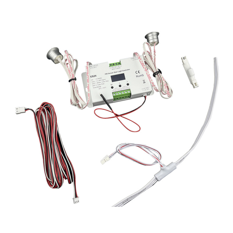 LED контролер ES24 сходового  освітлення (комплект) (SPI)