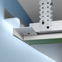 Профіль тіньового шва з LED для стелі 22х36, Аптш 21, 3м.