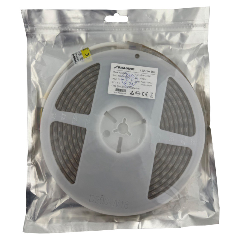 Світлодіодна стрічка 5050-84-IP68-RGB/WW-15-24 RDAD84AC-A 2700K