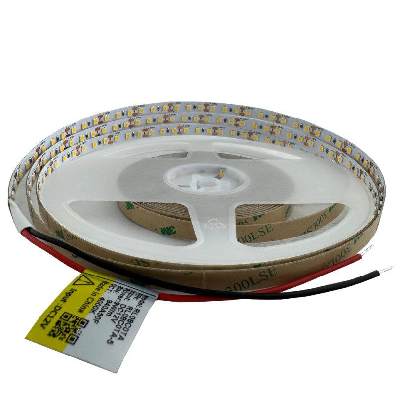Світлодіодна стрічка 2835-120-IP20-NW-8-12 RL08C0TA-5 4000K CRI90