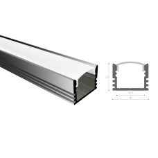 Профіль алюмінієвий SVL_LP12 -1м.  (в ламелях по 2м.)