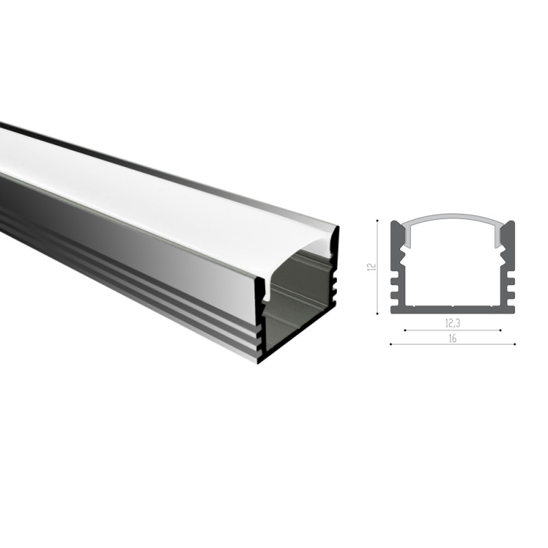 Профіль алюмінієвий SVL_LP12 -1м.  (в ламелях по 2м.)